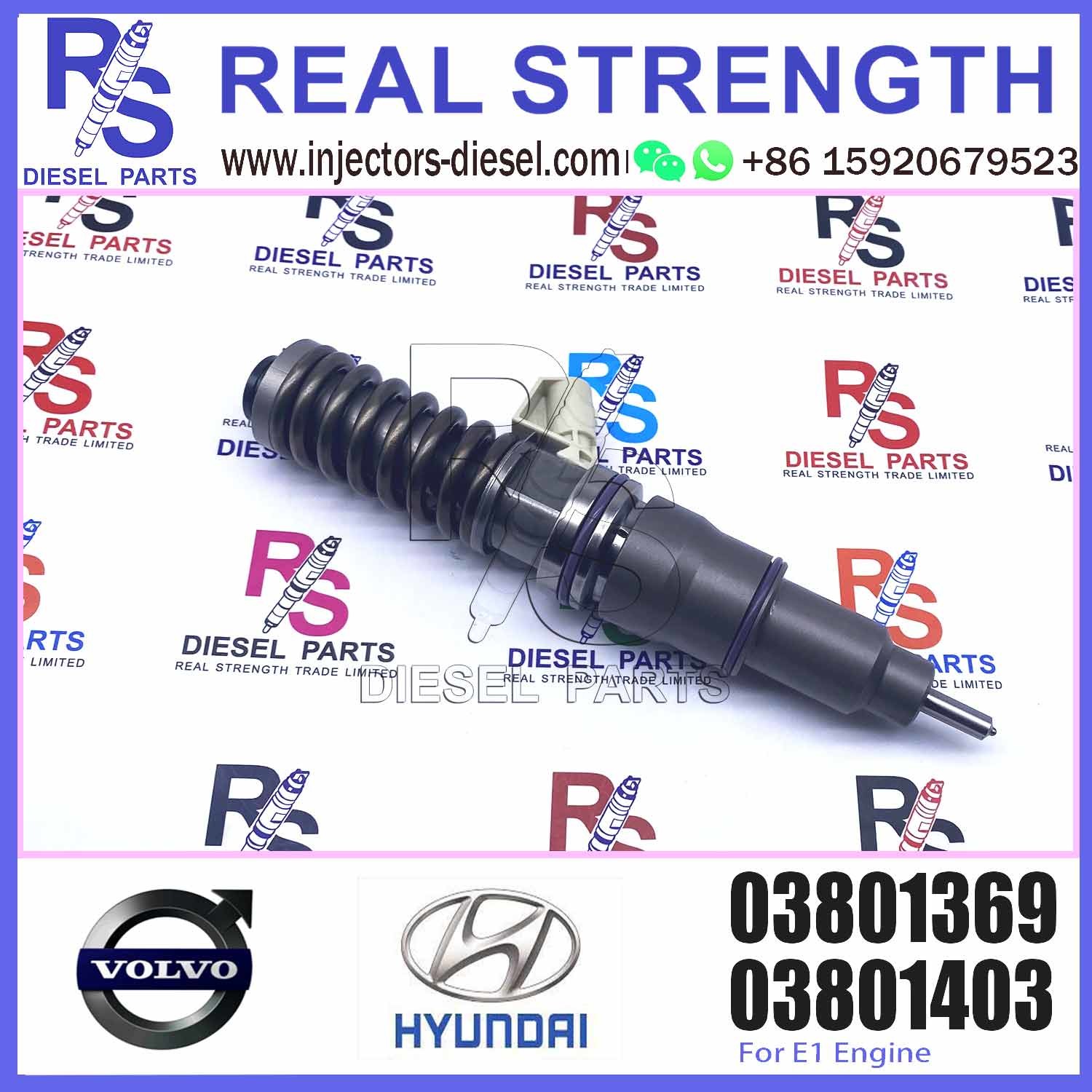 03801369 High quality fuel common rail injector E3 03801403 03883426