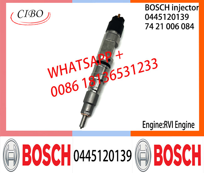 BOSCH 0445120139 7421006084 Neutral Fuel Injector Assembly 0445120139 7421006084 For RVI