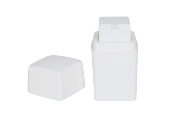PP White Square Airless Pump Bottle 15ml 30ml 50ml Skin Care Cream Vacuum Bottle