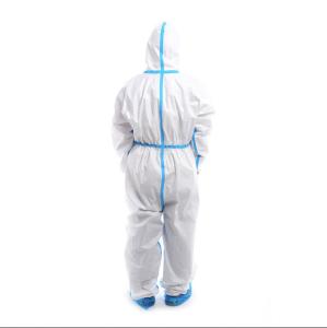 Wholesale Chemical Industrial Workers Clothing Taped Seam Microporous Coverall with 3 Piece Hood from china suppliers