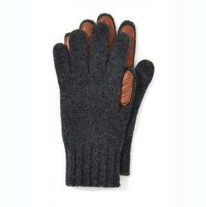 Wholesale Outdoor Activities Winter Gloves For Men , Warm Knit Gloves With Leather Palm from china suppliers