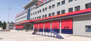 Wholesale Red / Blue Color Fire Station Folding Doors ISO 9001 Folding Industrial Doors from china suppliers