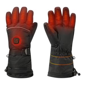 Wholesale Ski Full Leather Rechargeable Heated Gloves Windproof Waterproof Women Ski from china suppliers