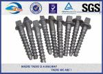 Stainless Steel / Brass Railroad Concrete Screw Spike Railway Fastening System