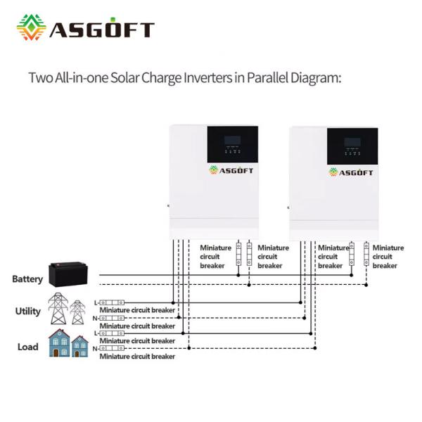 48Vdc 5000W On Off Grid Hybrid Inverter Stand Alone Solar Inverter Battery