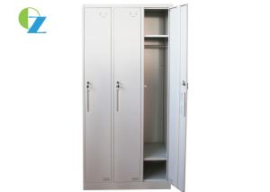 Wholesale Staff Clothes Cabinet Steel Office Lockers 3 Door With KD Structure from china suppliers