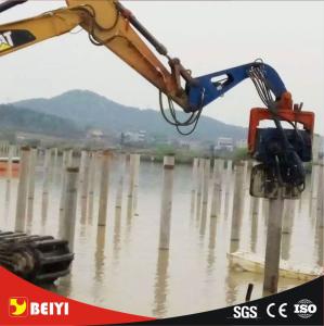Wholesale Beiyi Bridge pile foundation excavator hydraulic vibro hammer from china suppliers