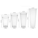 China manufacturer custom printing logo clear PP disposable plastic drink milk