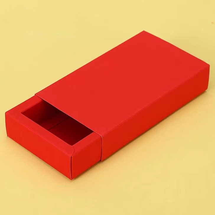 Eco-Friendly Square Kraft Paper Packaging Drawer Sliding Gift Box for Branding Needs