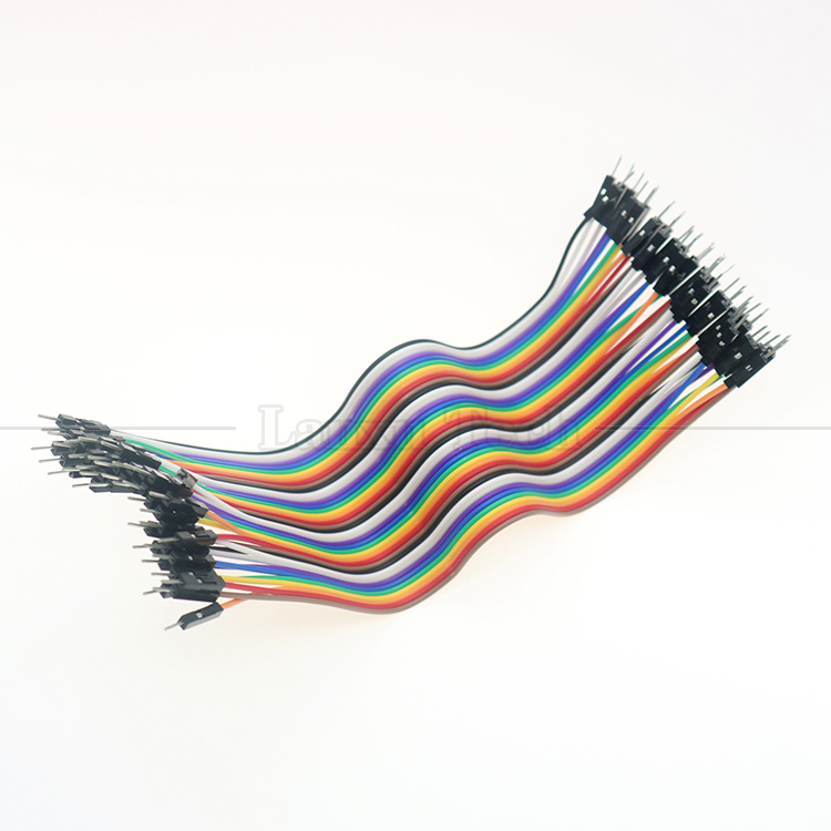 10cm 20cm 30cm 40 Pin Male to Male Female to Female Dupont GPIO Breadboard Rainbow Ribbon Jumper Wires Cable for Raspberry Pi