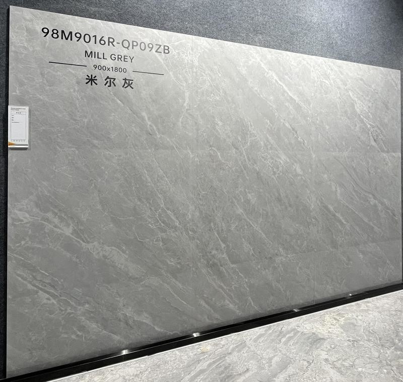 No Fade Anti-Slip Inside Floor 900x1800x9mm Porcelain Glazed Polished Tile For Restaurant And Decor