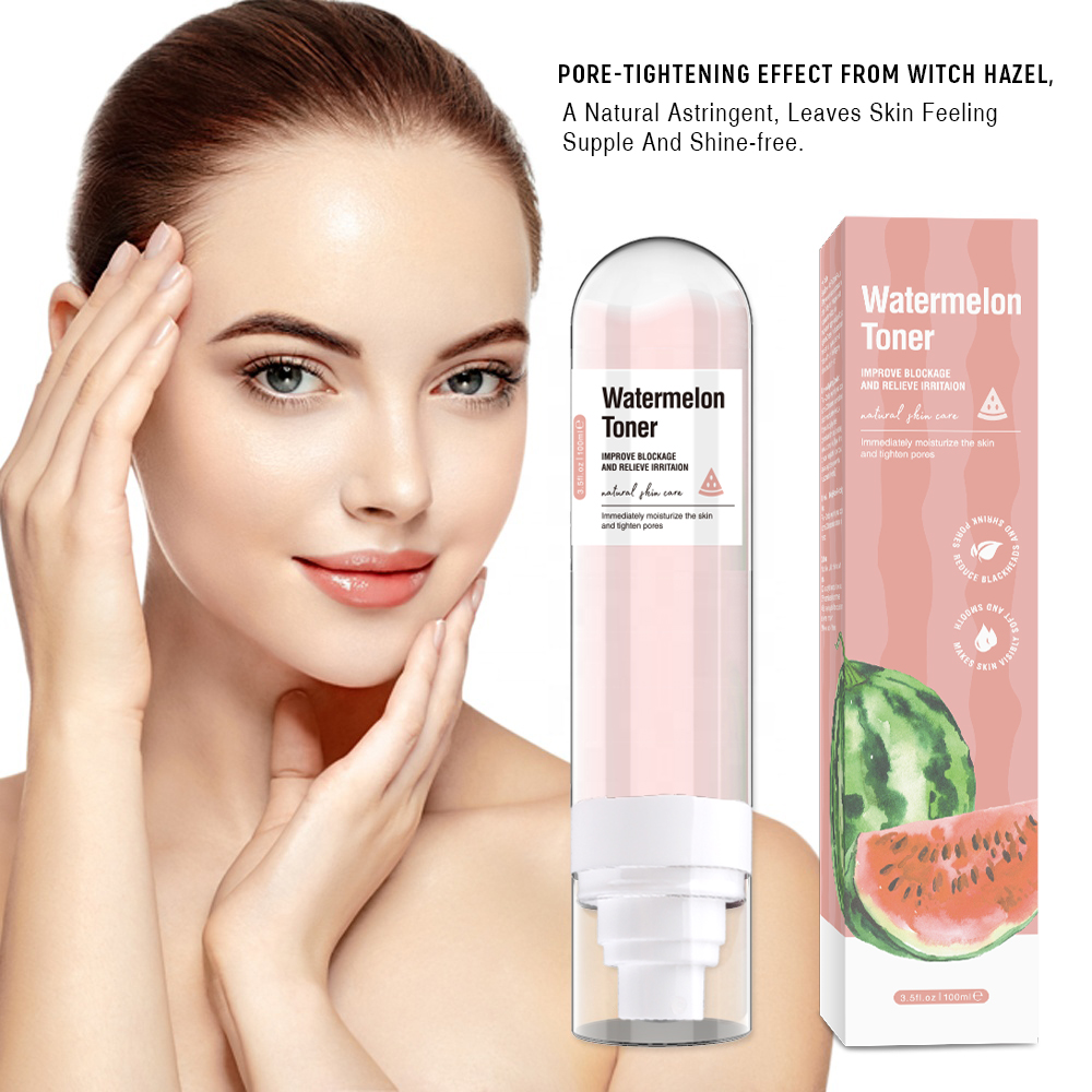 Private Label Organic Facial Toner Moisturizing Skin Anti Aging Hydrating Rose Water Watermelon Face Toner