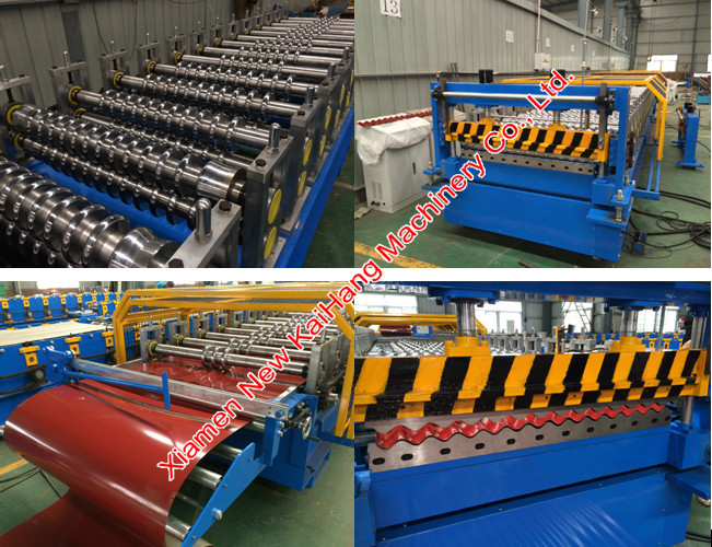 Reliable Roof Panel Roll Forming Machine Customized With PLC Control System