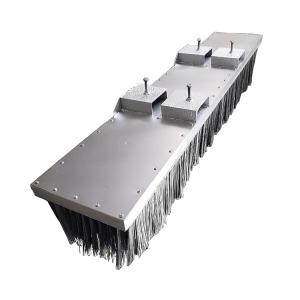 Wholesale Stainless Steel Flat Wire Bristle Tractor Attachment Brush Floor Sweeping Forklift Brush from china suppliers