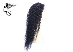 Wholesale Deep Wave Full Lace Wig For Black Women , 7A 100% Remy Hair Black Full Lace Wig from china suppliers