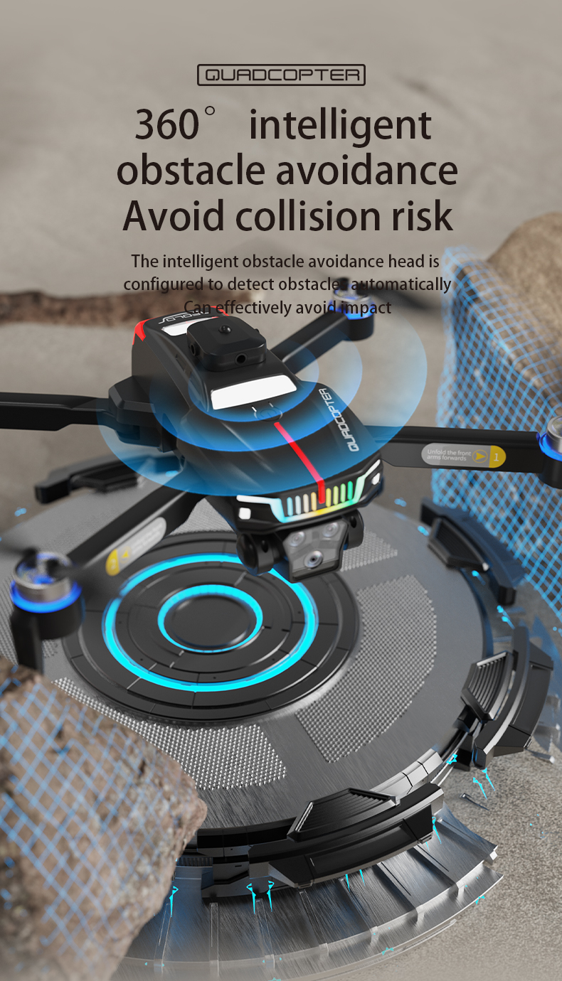 Flagship Performance Racing Drones Natural Color J16 Drone with Intelligent Obstacle Avoidance and Three Camera System