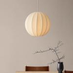 Nordic E27 Led Pendant Lights Silk Hanging Lamp Minimalism Wabi Sabi Suspend