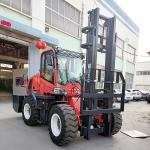 Red 5 Ton 78Kw Industrial Forklift Truck Material Handling Forklift