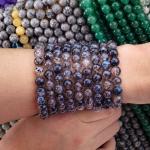 Black Dragon Veins Agate Loose Bead Strands Semi Precious Stone for DIY Jewelry
