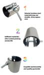 Stainless Steel Thread Straight Pipe Coupling Repair Clamp For Small Diameter