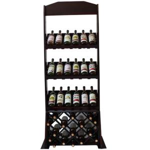 Wholesale Pine Wood Wine Storage Display Stand Display Shelf Wine Display Rack Natural Wood 24 Bottle Capacity from china suppliers