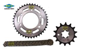 Wholesale 21C-F5440-00 Motorcycle Parts Alloy Sprocket And Chain Kit For YAMAHA FZ16 from china suppliers