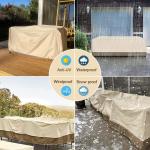 Custom Outdoor Easy-Going Furniture Covers UV Protection Dust Waterproof Patio