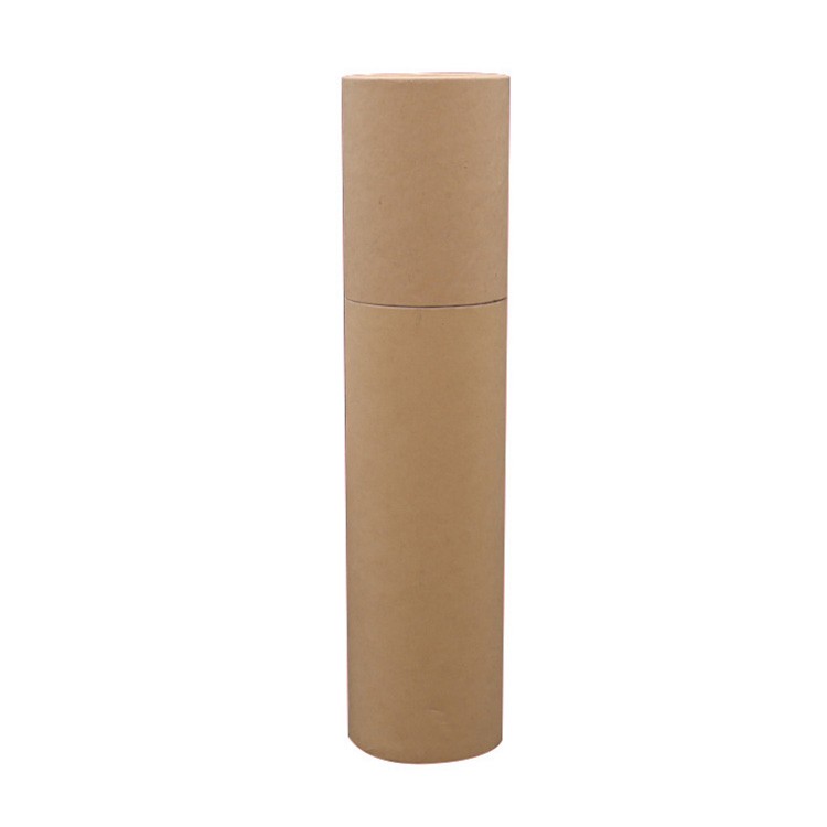 Cardboard Kraft Paper Tube Packaging / Gloss Paper Lip Balm Tubes With Lid