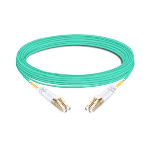Wholesale 15m (49ft) Duplex OM4 Multimode LC UPC to LC UPC PVC (OFNR) Fiber Optic Cable from china suppliers