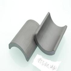 China Industrial Cup Shape Ferrite Segment Magnets Charcoal Gray on sale