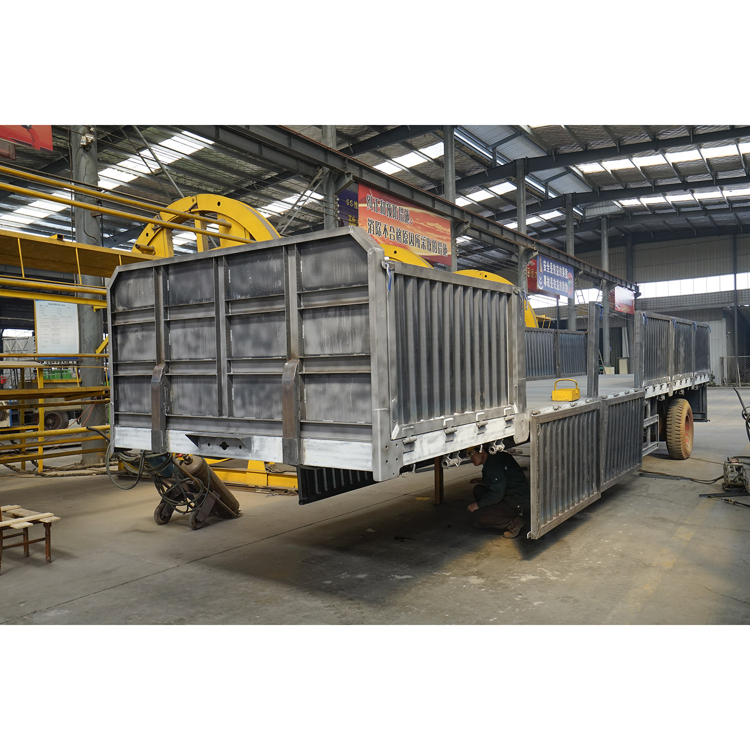 Special Vehical Manufacturing 30-60 Tons 45 Ft Semi Trailer with York Optional Axle