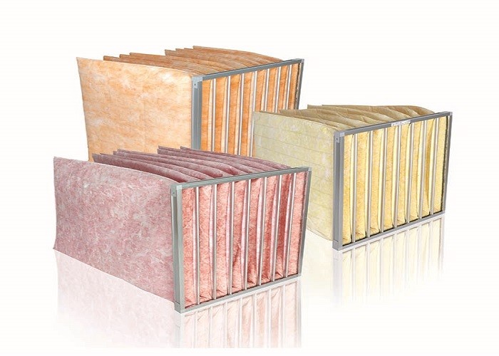 FFU Air Filtration System Bag Air Filters , Charcoal Air Purifying Bags ISO