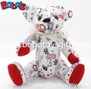 Wholesale 10&quot; Customized Made Stuffed Bear Toys be made in Fashion Printing Fabric from china suppliers