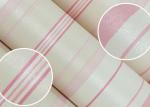 Lovely Embossed Kids Bedroom Wallpaper , Colorful Childrens Striped Wallpaper
