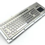 KIOSK IP65 / IK07 Waterproof Stainless Steel Industrial Keyboard With Touch Pad