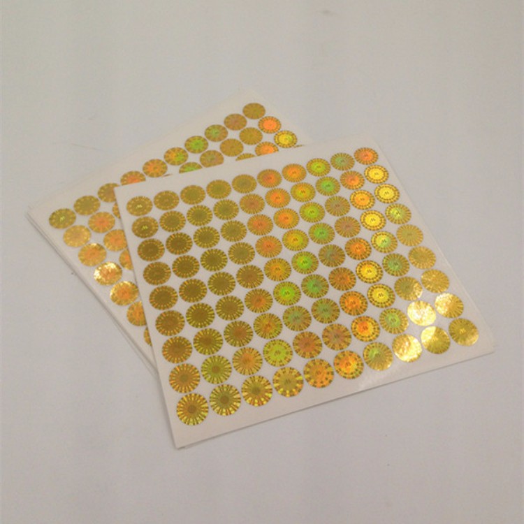 Round Shape Security Hologram Stickers , Genuine Hologram Stickers