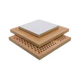 Stylish Decorative Perforated Acoustic Wood Panels for Commercial Studio