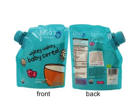 disposable and biodegradable packaging stand-up pouches spout bags for juice