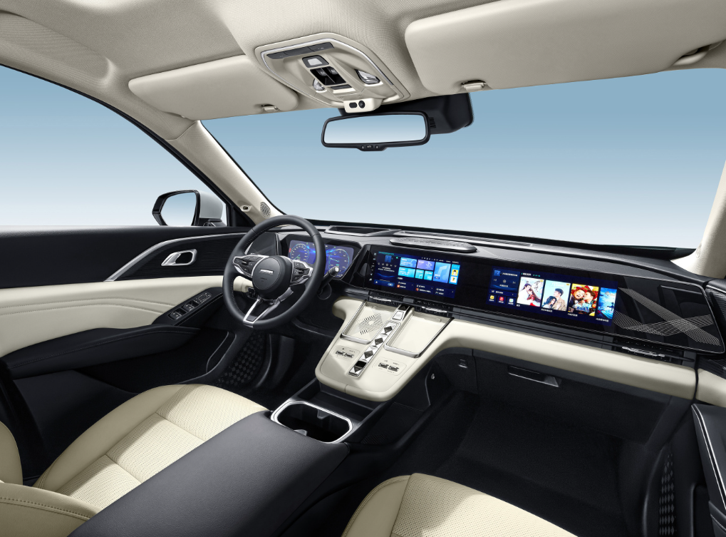 Haval Xiaolong Max Hybrid Electric Car Four-Wheel Drive Smart Flagship Edition Energy Automobiles 4758*1895*1725mm 235/55 R19