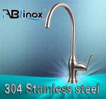 One Hole Sus304 Gooseneck Kitchen Stainless Steel Faucet