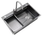 304SS Stainless Steel Shop Sink Nano Coating Stainless Steel Single Bowl Kitchen