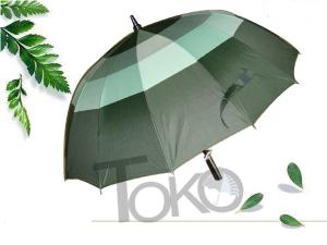 Wholesale Large Printed Vented Golf Umbrella , Double Canopy Rain Umbrella 56&quot; X 8 K Size from china suppliers