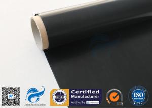 Wholesale Black Fire Resistant PTFE Coated Fiberglass Fabric 0.25mm 520 g / m2 from china suppliers