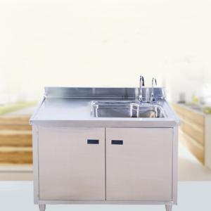 Wholesale ISO9001 Anti Acid Steel Kitchen Furniture With Sink Adjustable Shelf Restaurant from china suppliers
