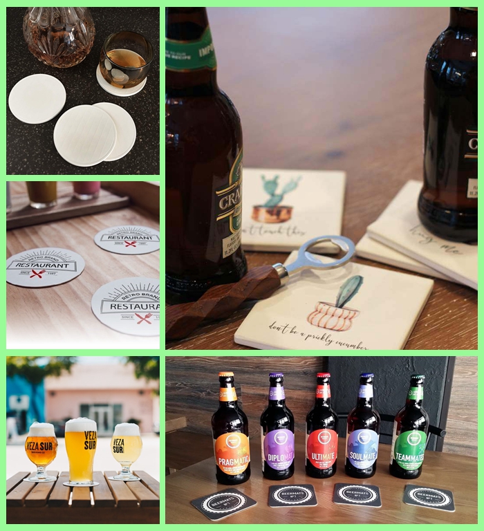 0.9mm 1mm Absorben Beermat Board For Restaurant 79 x 109cm Folding Resistant