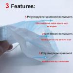 OEM Customized 3ply Disposable Paper Non Woven Medical Face Mask Medicine