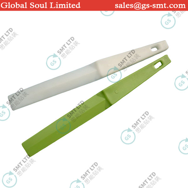 Soft SMT Solder Paste Spatula White / Green Solder Paste Squeegee