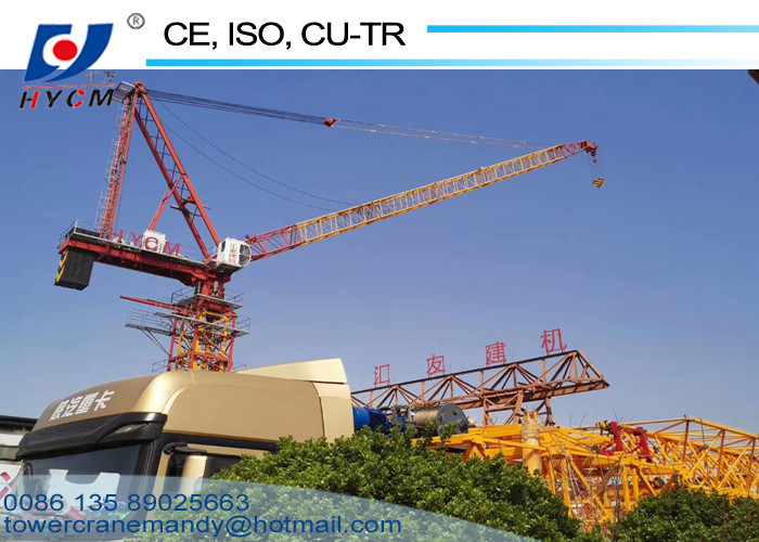 1250KN.m Fixed Jib Crane 50m Tower Crane Boom Length D5020 Luffing Jib Crane with Tower Crane Climbing Cage