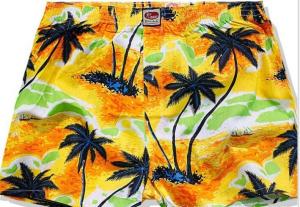 Wholesale Microfiber peach skin fabric digital printed for board short, good color fastness, peach finished from china suppliers