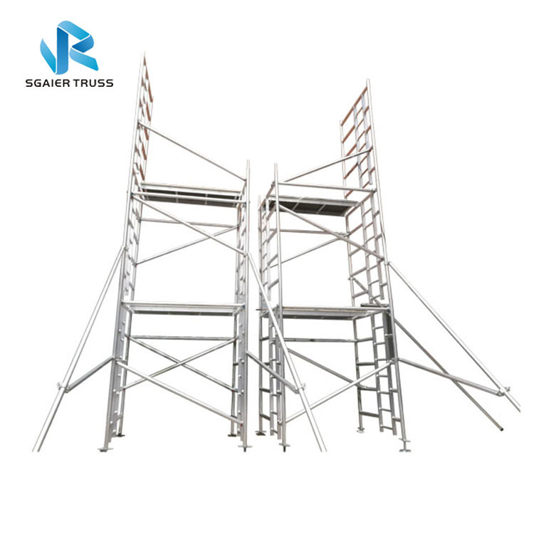 Steady Steel / Aluminium Mobile Scaffold Flexible Frame Parts Easy To Use